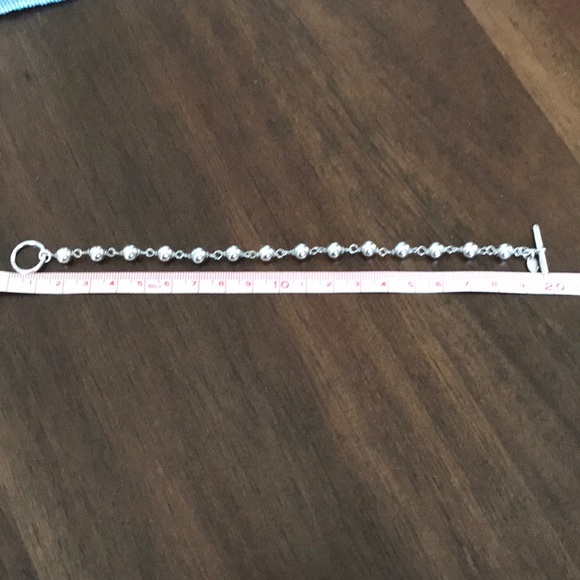 💯 925 Italian silver ball and chain bracelet - Picture 4 of 4